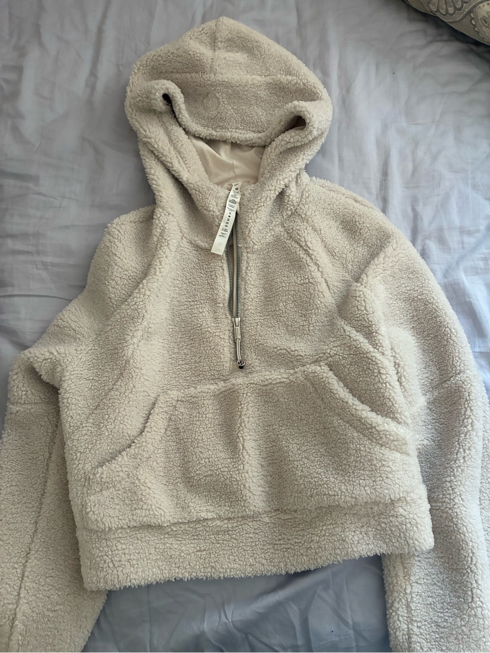 Lululemon Cozy Sherpa Half-Zip Hoodie - Cream